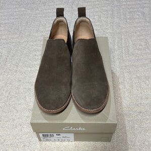 Clarks Brown Loafers Slip-On Shoes
